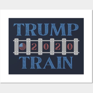 All Aboard the Trump Train Mask Sweatshirt Posters and Art